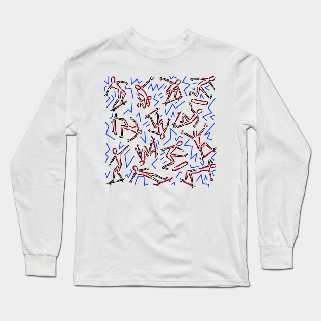 Radiant Skates Long Sleeve T-Shirt by derekdelloro